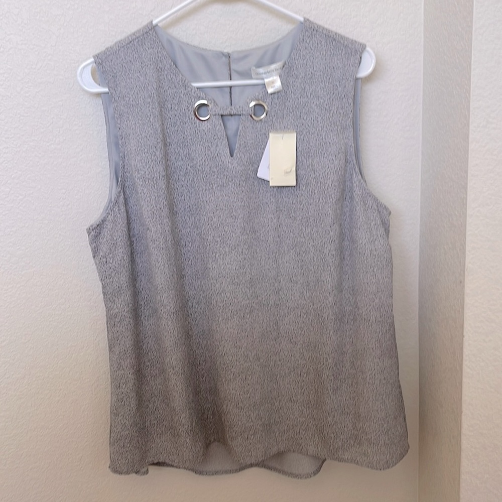 Christopher & Banks Womens XL Gray Shirt